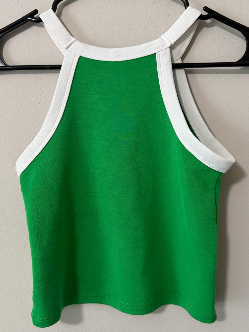 Zara Green Tank Top with White Trim Girls Size 9-10 - Picture 4 of 5